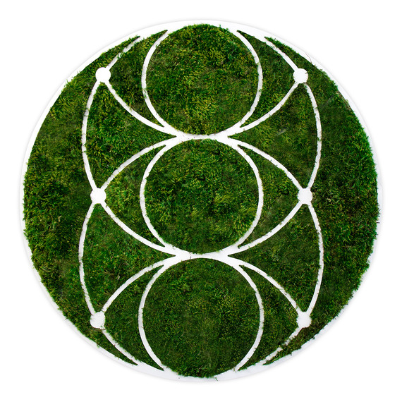 Moss Sacred Geometry - Pisces Eye Trinity (30" Diameter)