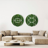 Moss Sacred Geometry - Vesica Pisces Eye (30" D)